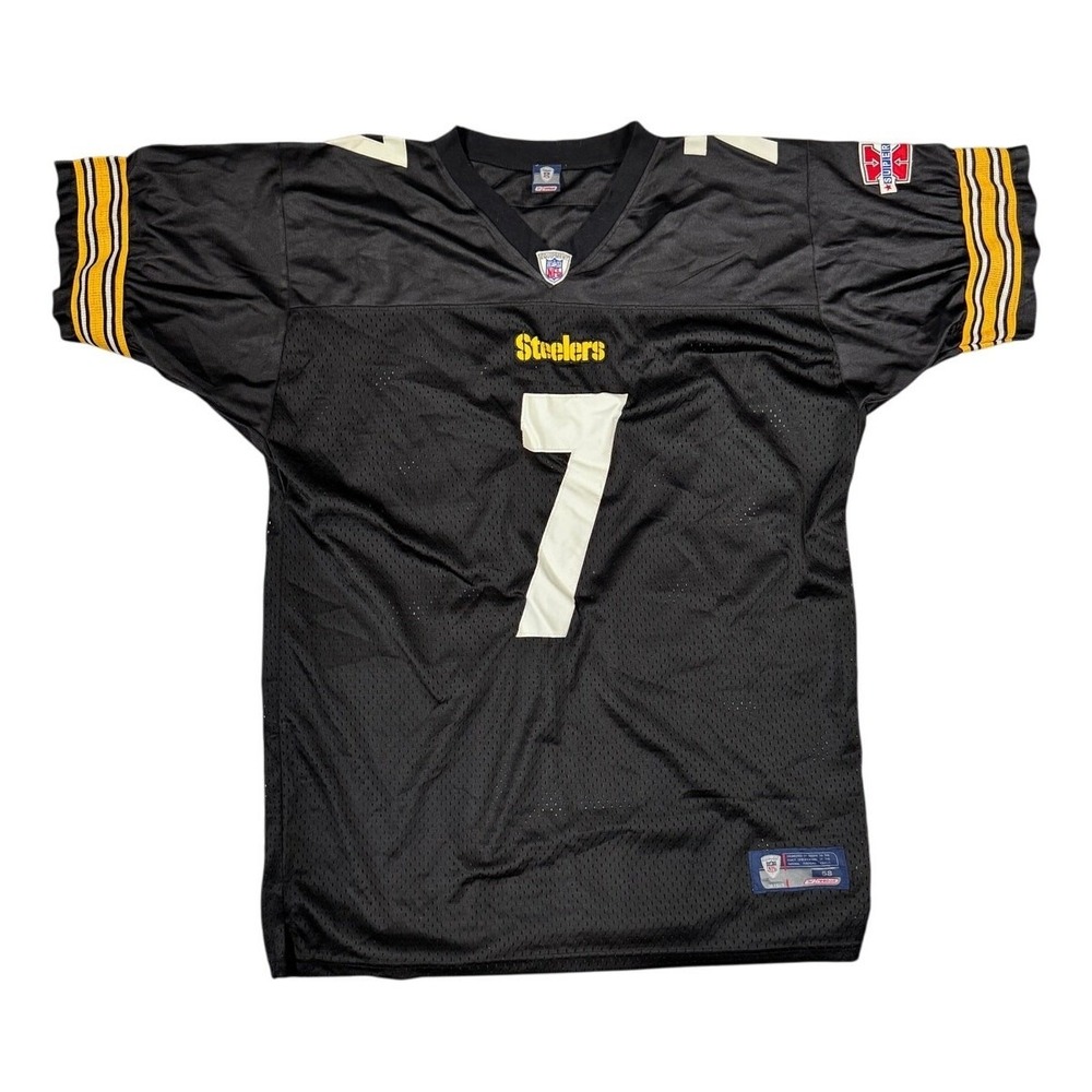 Reebok Ben Roethlisberger Pittsburgh Steelers NFL Stitched Jersey Size 58 Black